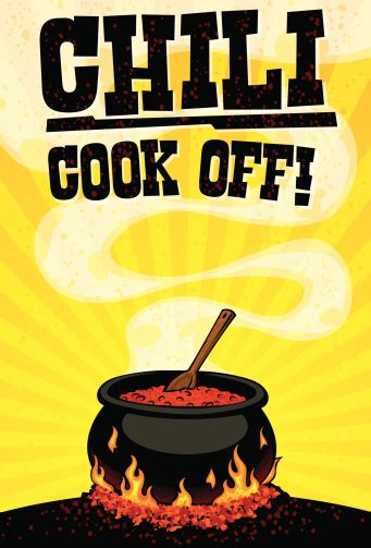 Chili Cook Off Flyer Stock Illustration - Download Image Now - iStock