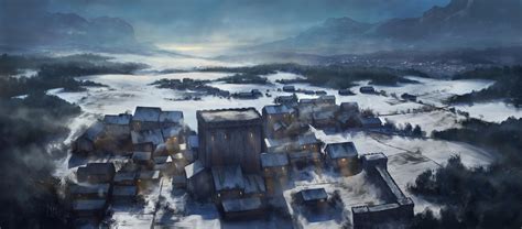 Snowy Village by CanadianMark on DeviantArt