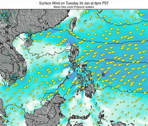 Philippines Surface Wind on Monday 06 Sep at 2am PHT