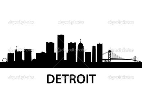 detroit skyline silhouette - Google Search | Detroit art, Detroit, Detroit skyline