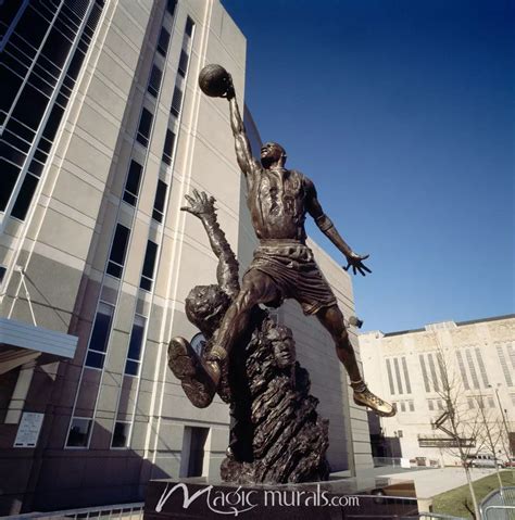 Michael Jordan Statue Wallpaper Mural by Magic Murals