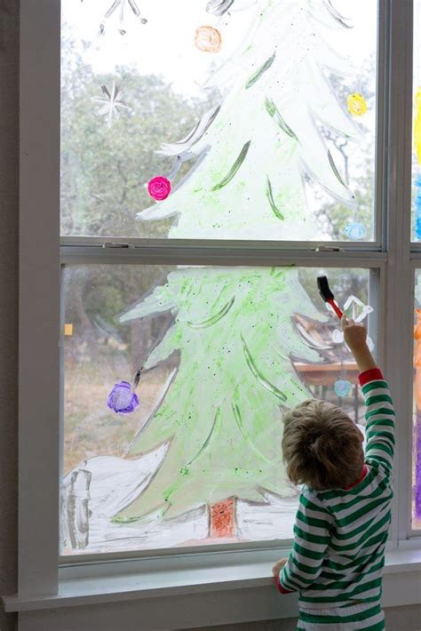 Festive Window Painting for Kids