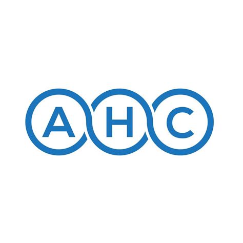 AHC letter logo design on white background. AHC creative initials letter logo concept. AHC ...