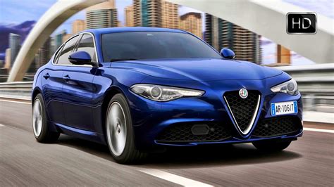 VIDEO: 2017 Alfa Romeo Giulia Quadrifoglio Sport Sedan Road Drive Blue & White HD - YouTube