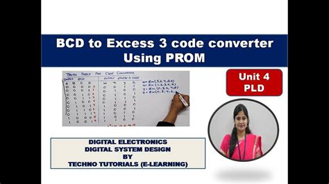 BCD to Excess-3 code converter Using PROM | BCD to Excess 3 code converter using PLD| Excess-3 ...