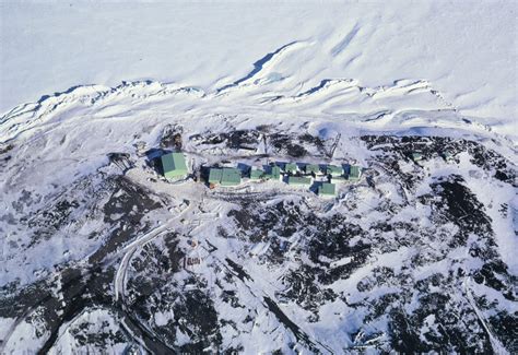 Aerial view of Scott Base 1971 | Antarctica NZ