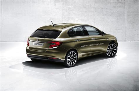 Rear of the Fiat Tipo hatchback coming in 2016 - Rendering