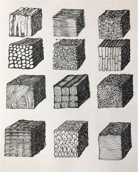 Hand-drawn Texture Sketch of Bricks