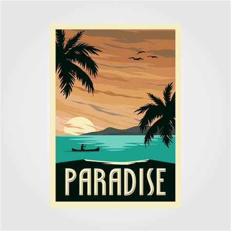 Vintage Beach Poster Images - Free Download on Freepik