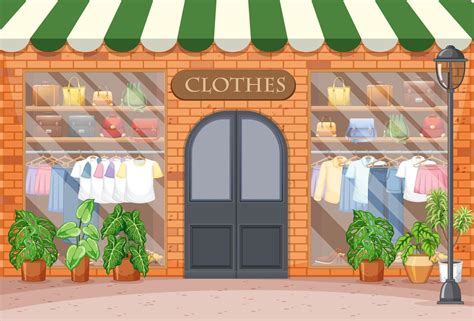 Fashion clothes store background 2595304 Vector Art at Vecteezy