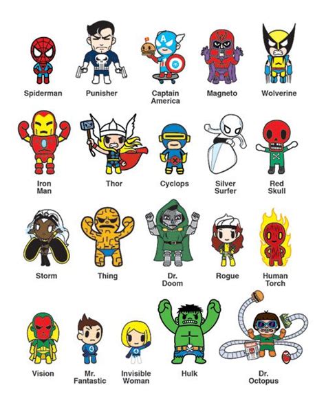 Pin by Greta on Cartoon Artwork | Chibi marvel, Marvel characters ...