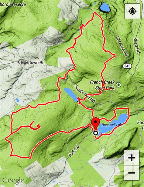 French Creek State Park Map