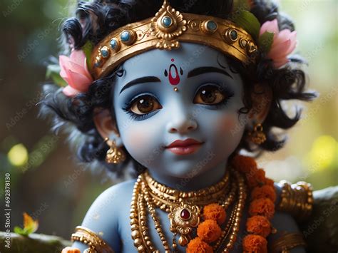 Charming Little Krishna Statue: AI-Crafted Art for Janmashtami ...