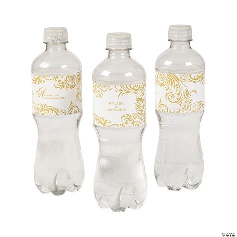 Personalized Fairy Tale Wedding Water Bottle Labels | Oriental Trading