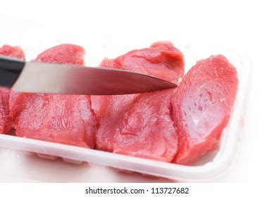 Chef Cutting Beef Knife Stock Photo 113727682 | Shutterstock