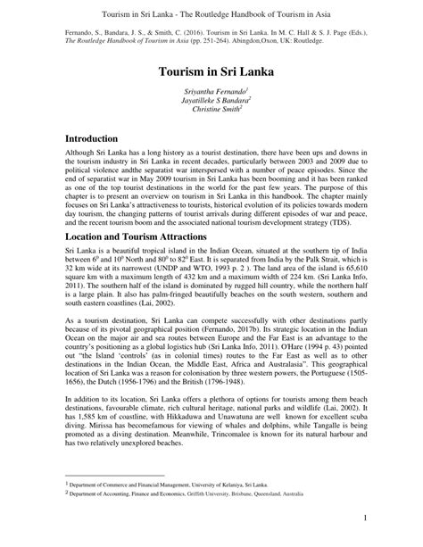 😍 Tourism in sri lanka essay. Free Essays on Tourism In Sri Lanka. 2019 ...