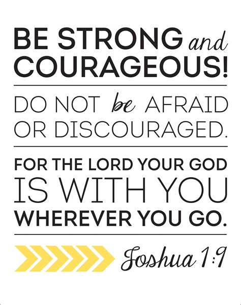 printable bible verse joshua 1 9 - Clip Art Library