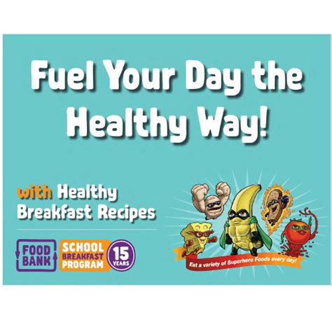 Breakfast Recipes Cook Book - Superhero Foods HQ by Foodbank WA