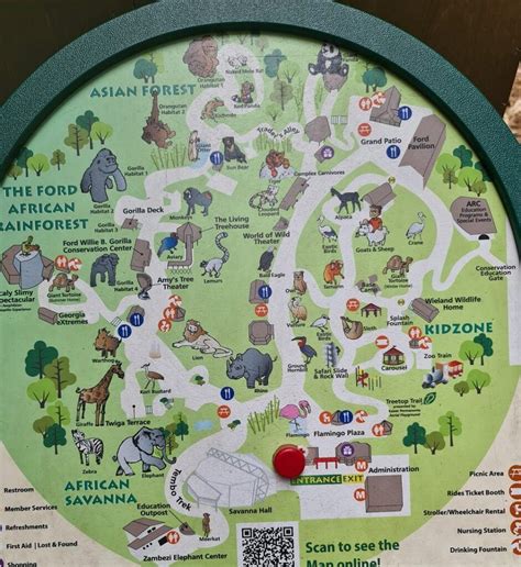 Atlanta Zoo Map