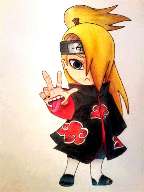 Deidara, art is an explosion! by RemmiMangaInk on DeviantArt