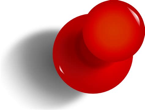 Red Thumbtack, Pin, Marker PNG Image