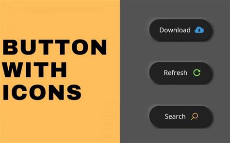 How to create button with icon in html and css | Dieno Digital ...