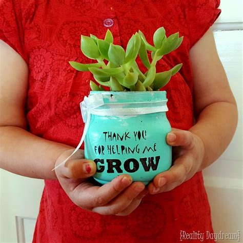 'Thank you for helping me GROW!' Teacher Gift Idea | Reality Daydream