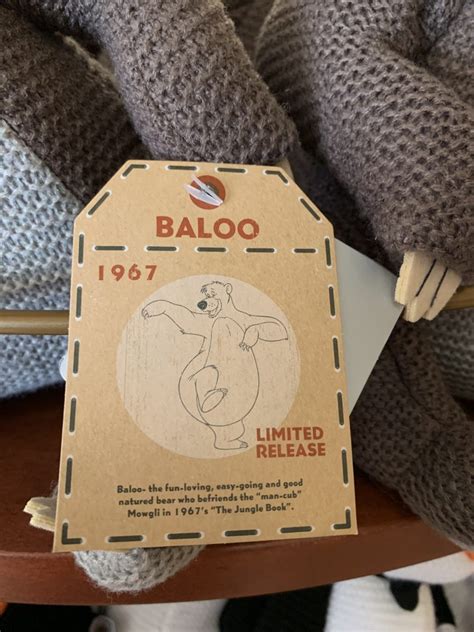 Baloo Joins the Line of Cozy Knit Plush - TouringPlans.com Blog