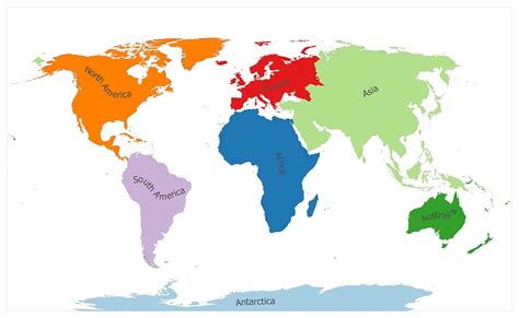 What are the 7 Continents of the World/World Continents Map | Mappr