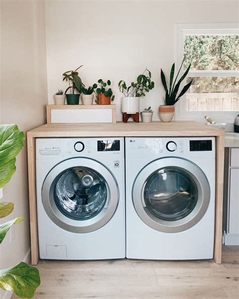 DIY Waterfall Butcher Block Washer & Dryer Counter — We The Dreamers