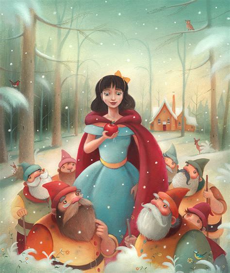 Snow White Illustrations - Richard Johnson Illustrator