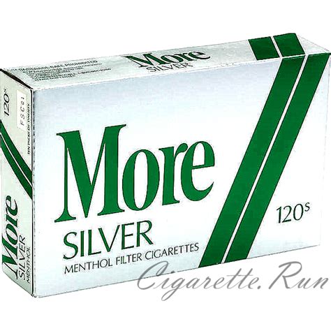 More Menthol Silver 120's Soft Pack Cigarettes | Cigarette.Run