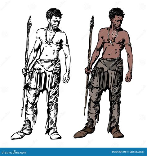 CRO-magnon, the Young Man & X28;Homo Sapiens& X29;. Stock Vector ...