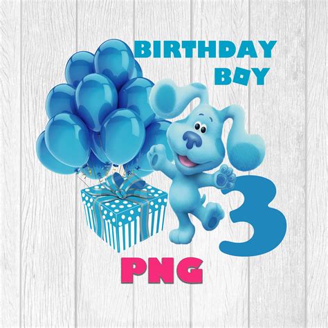 Blues Clues 3 Birthday Boy Png Birthday Pngblues Clues - Etsy