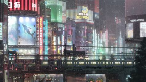 HD wallpaper: anime, Japan, Tenki no Ko, city, Weathering With You, rain | Wallpaper Flare