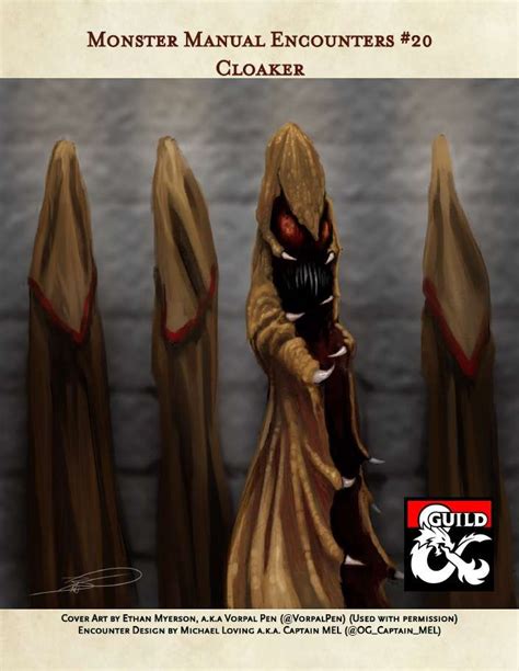 Cloaker - Monster Manual Encounters #20 - Dungeon Masters Guild | Dungeon Masters Guild