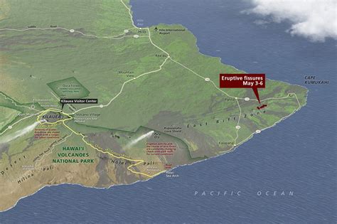 Map Of Hawaii Volcanoes National Park