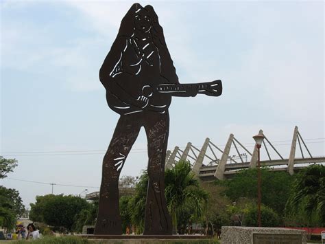 Public Domain Photos and Images: Statue of Shakira in Barranquilla, Colombia