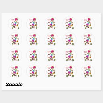 Scooter Kid Classic Round Sticker | Zazzle