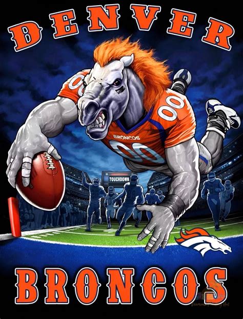 Denver Broncos NFL Diamond Painting - 50x65cm / Full Round Drill in ...