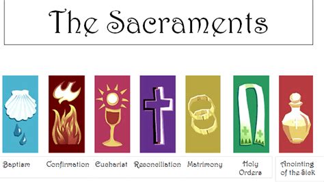 The Sacraments — PARISHES of St. MARY'S