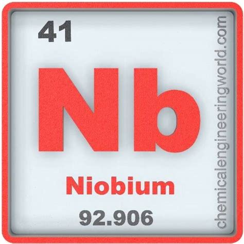 Niobium Element Properties and Information - Chemical Engineering World