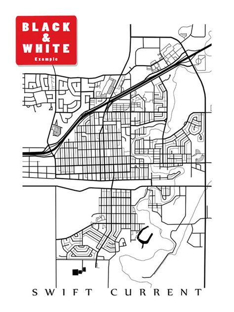 Swift Current Map Print Saskatchewan Poster - Etsy