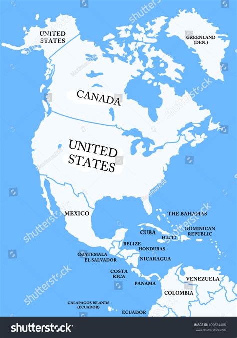 22+ Map Of North America Countries : Free Coloring Pages