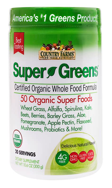 Country Farms Super Greens Drink Mix- Natural - Windmill Vitamins