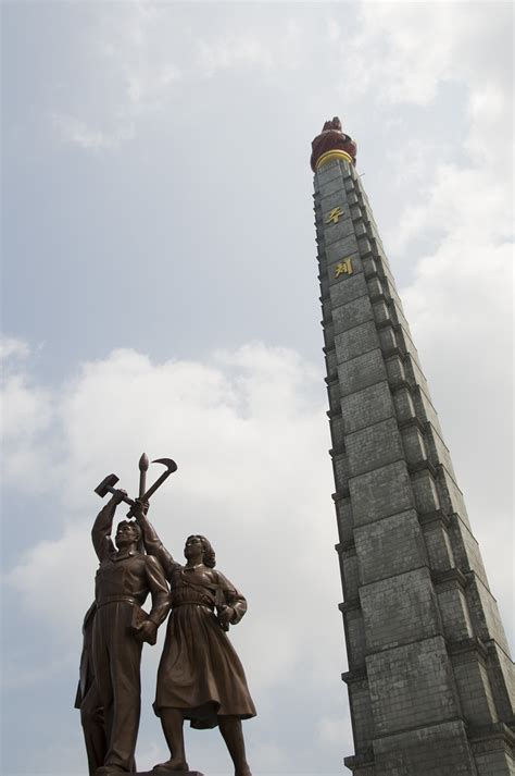 The Juche Tower, dedicated to the state ideology (Pyongyang)