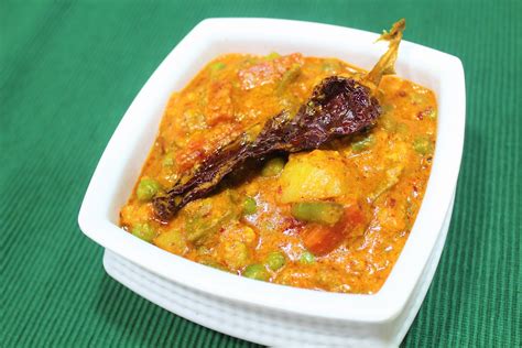 Veg Kolhapuri Recipe - Restaurant Style Veg Kolhapuri - Spicy & Tasty