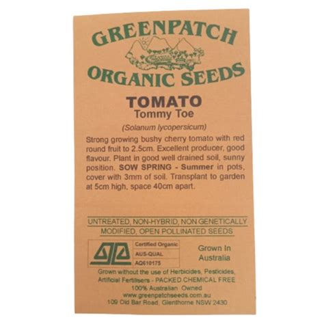 Tomato Seed Packet - Santorini- Certified Organic Seed – YourVegePatch