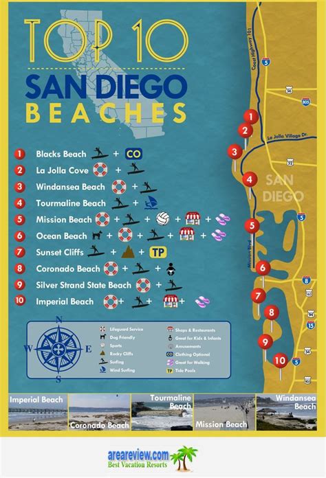 Map Of San Diego Coast - Europe Capital Map