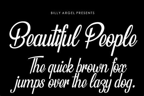 Beautiful People Personal Use Font · 1001 Fonts